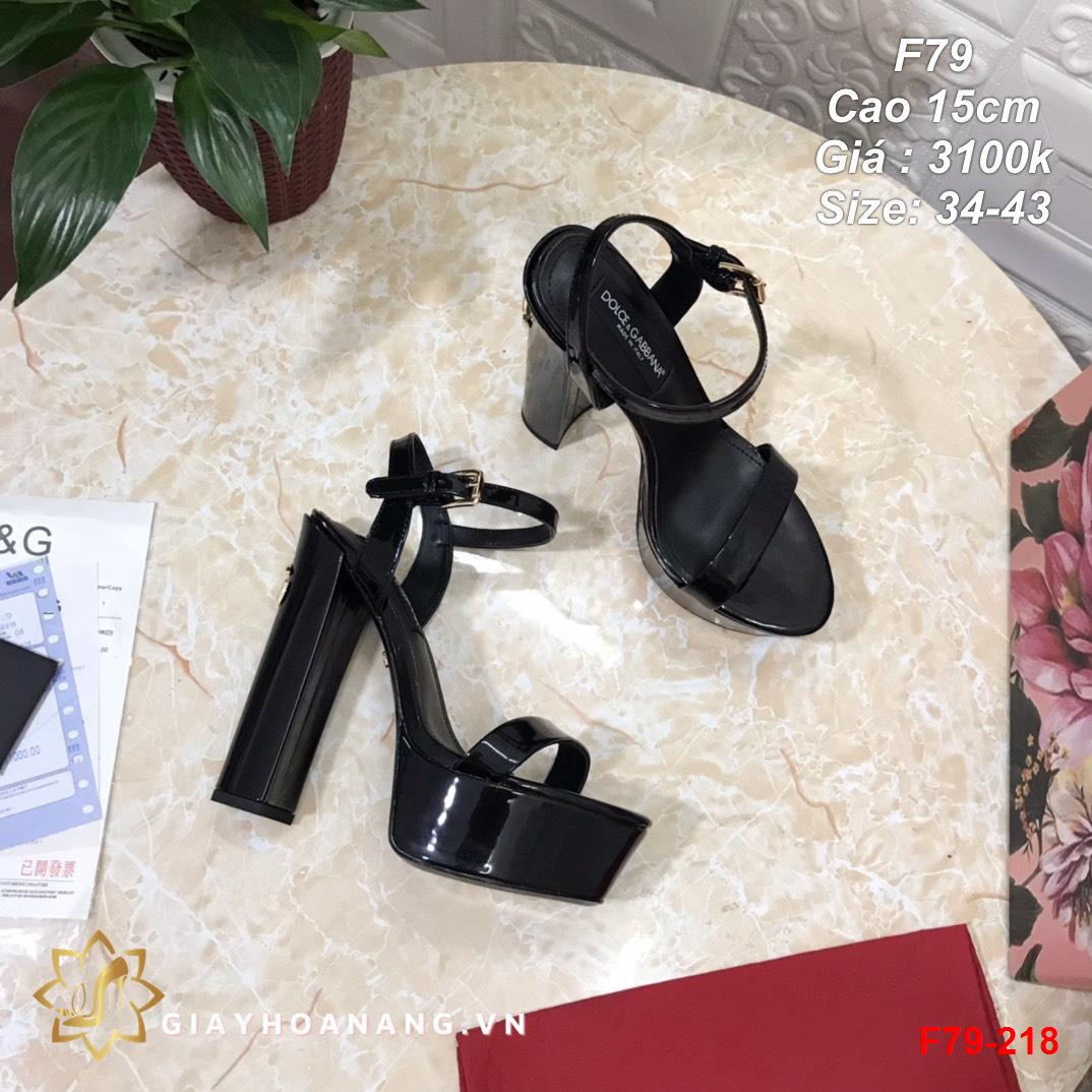 F79-218 Dolce & Gabbana sandal cao 15cm siêu cấp