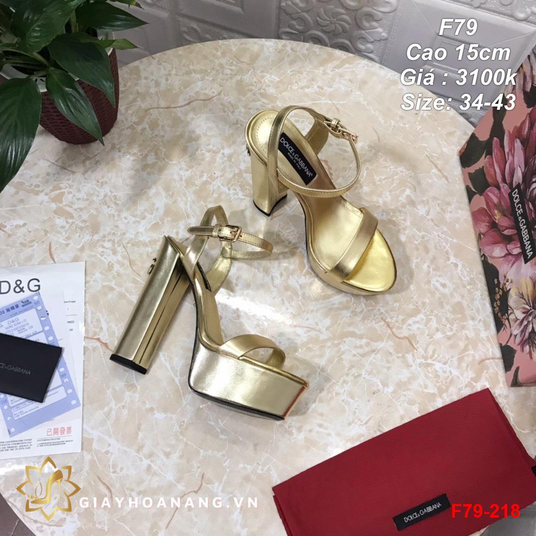 F79-218 Dolce & Gabbana sandal cao 15cm siêu cấp