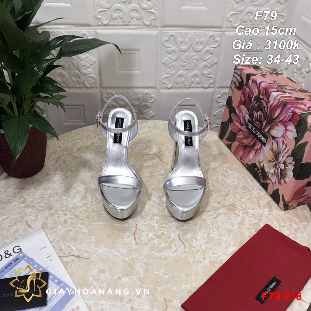 F79-218 Dolce & Gabbana sandal cao 15cm siêu cấp