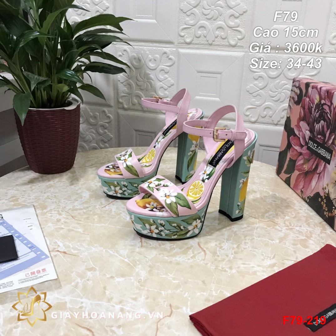 F79-219 Dolce & Gabbana sandal cao 15cm siêu cấp