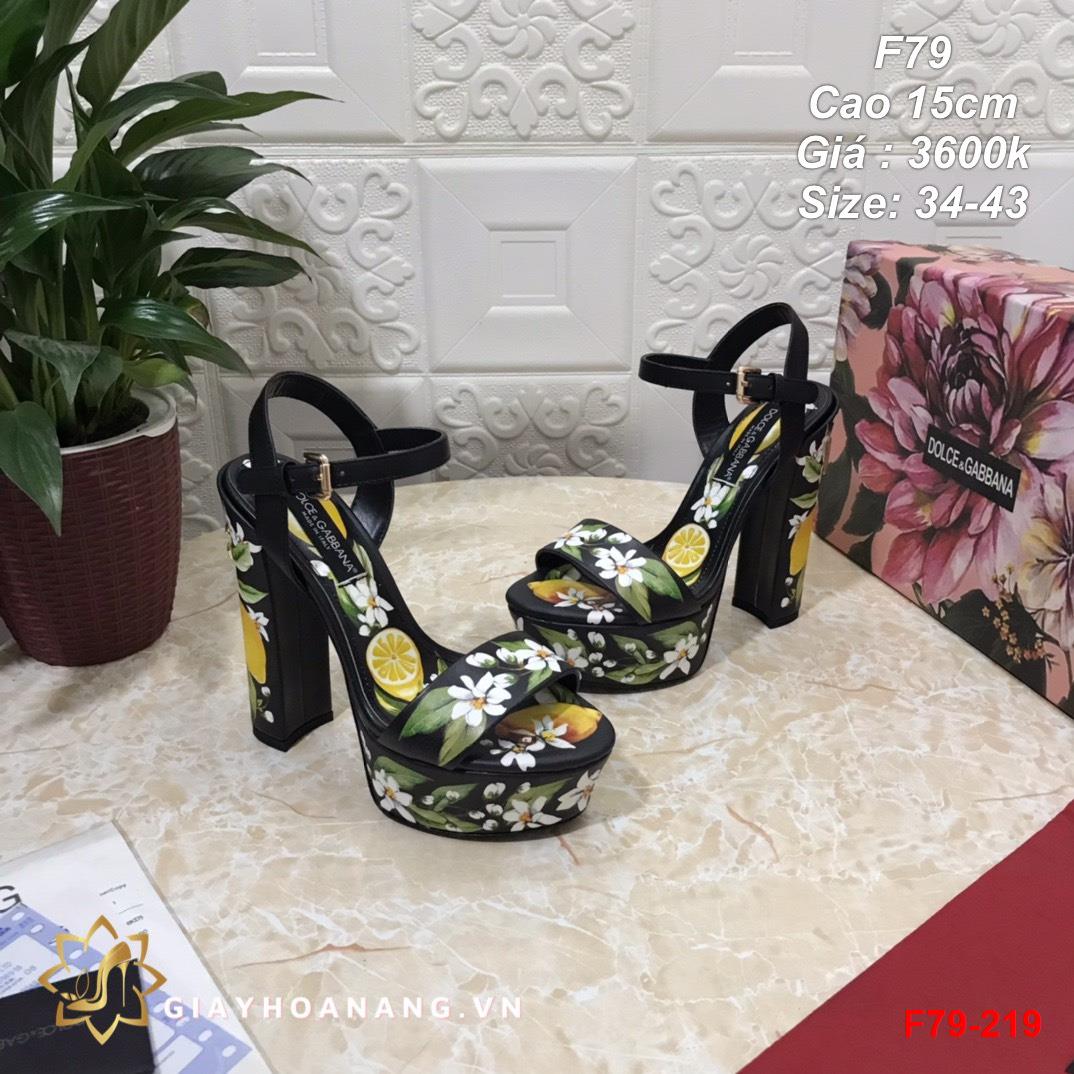 F79-219 Dolce & Gabbana sandal cao 15cm siêu cấp