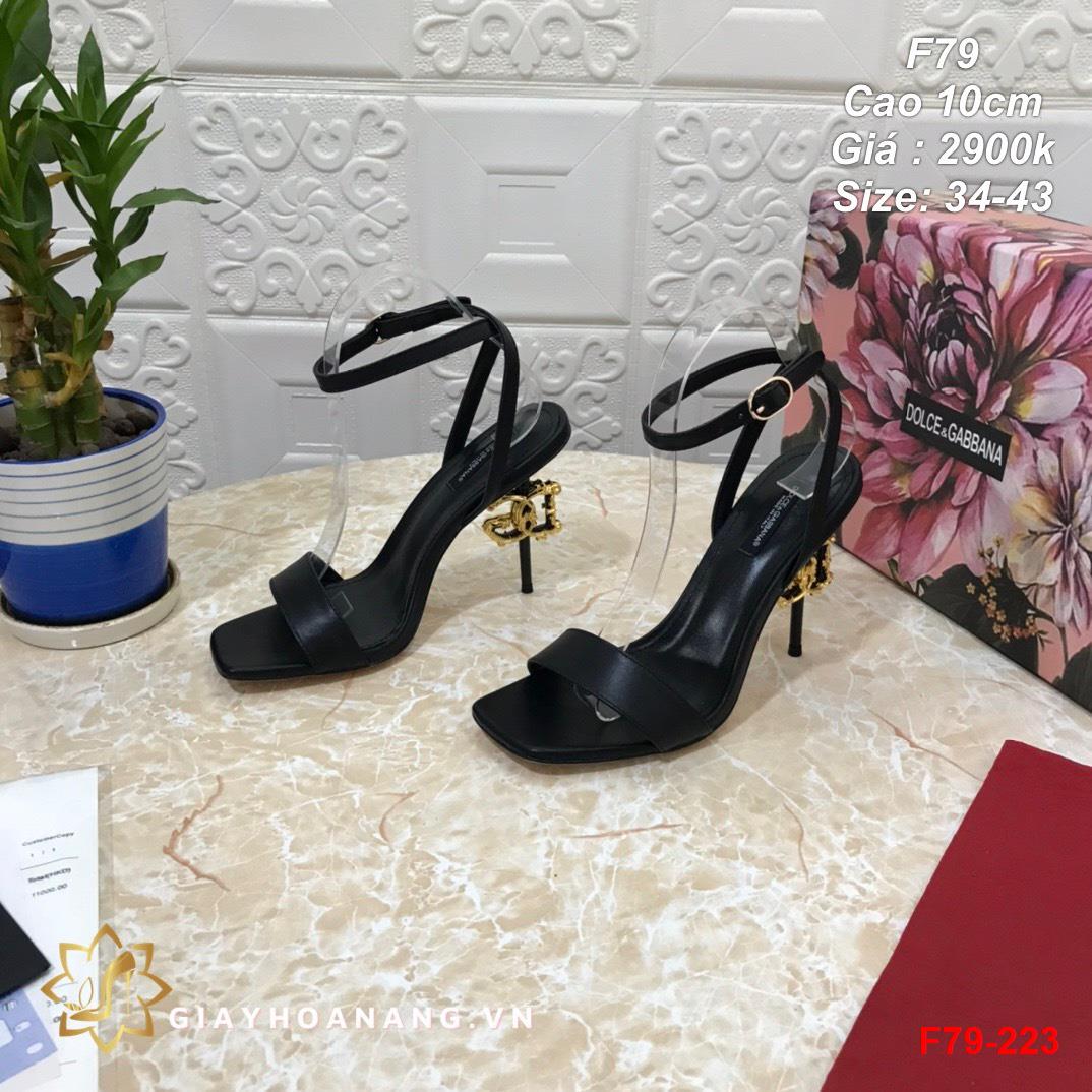 F79-223 Dolce & Gabbana sandal cao 10cm siêu cấp