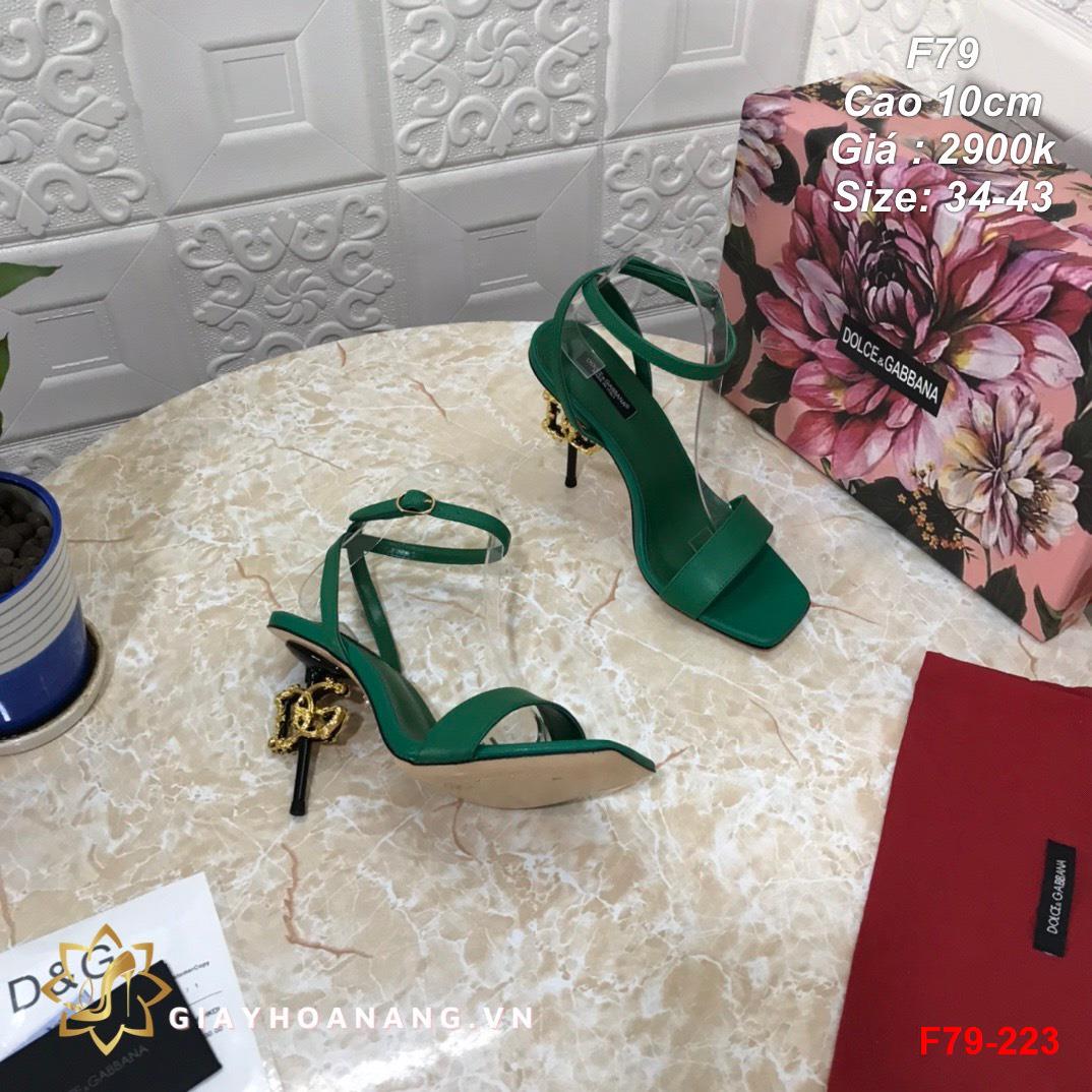 F79-223 Dolce & Gabbana sandal cao 10cm siêu cấp