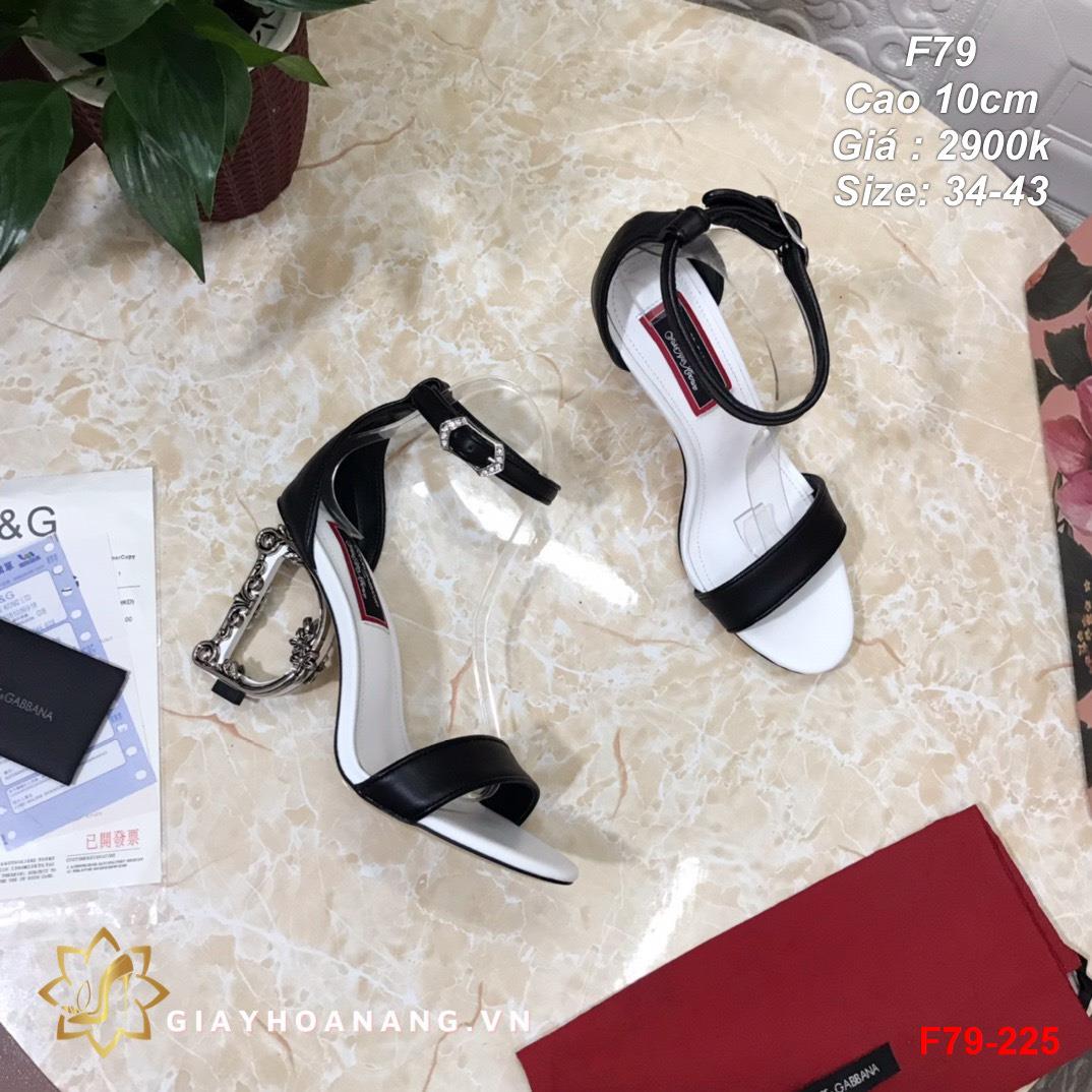 F79-225 Dolce & Gabbana sandal cao 10cm siêu cấp