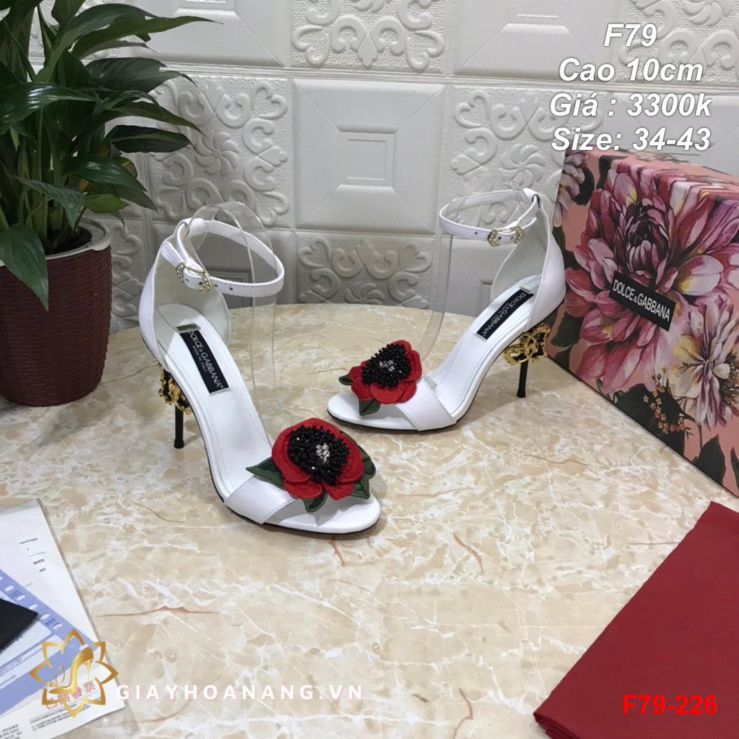F79-226 Dolce & Gabbana sandal cao 10cm siêu cấp