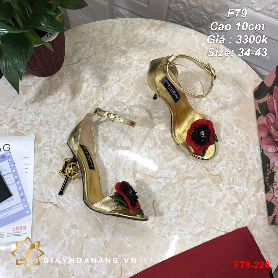 F79-226 Dolce & Gabbana sandal cao 10cm siêu cấp