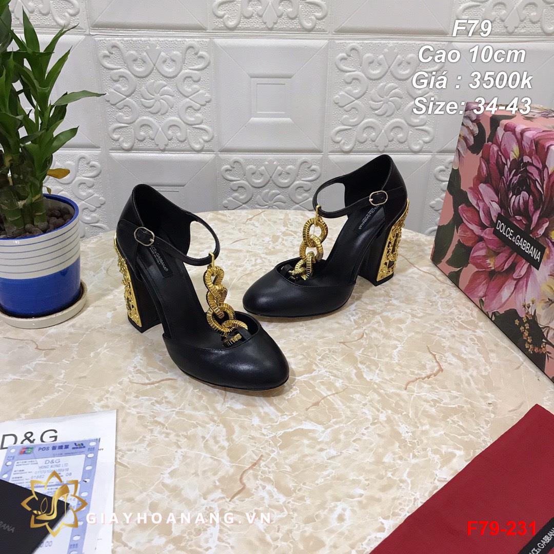 F79-231 Dolce & Gabbana sandal cao 10cm siêu cấp