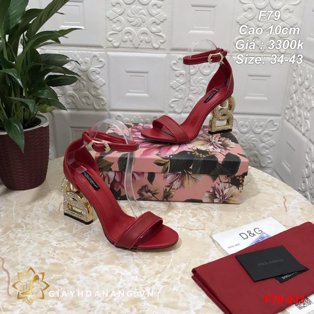 F79-233 Dolce & Gabbana sandal cao 10cm siêu cấp