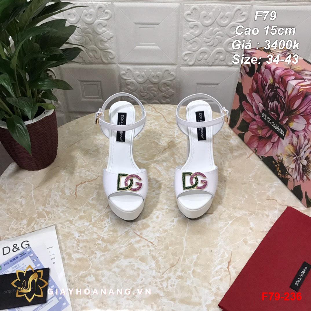 F79-236 Dolce & Gabbana sandal cao 15cm siêu cấp