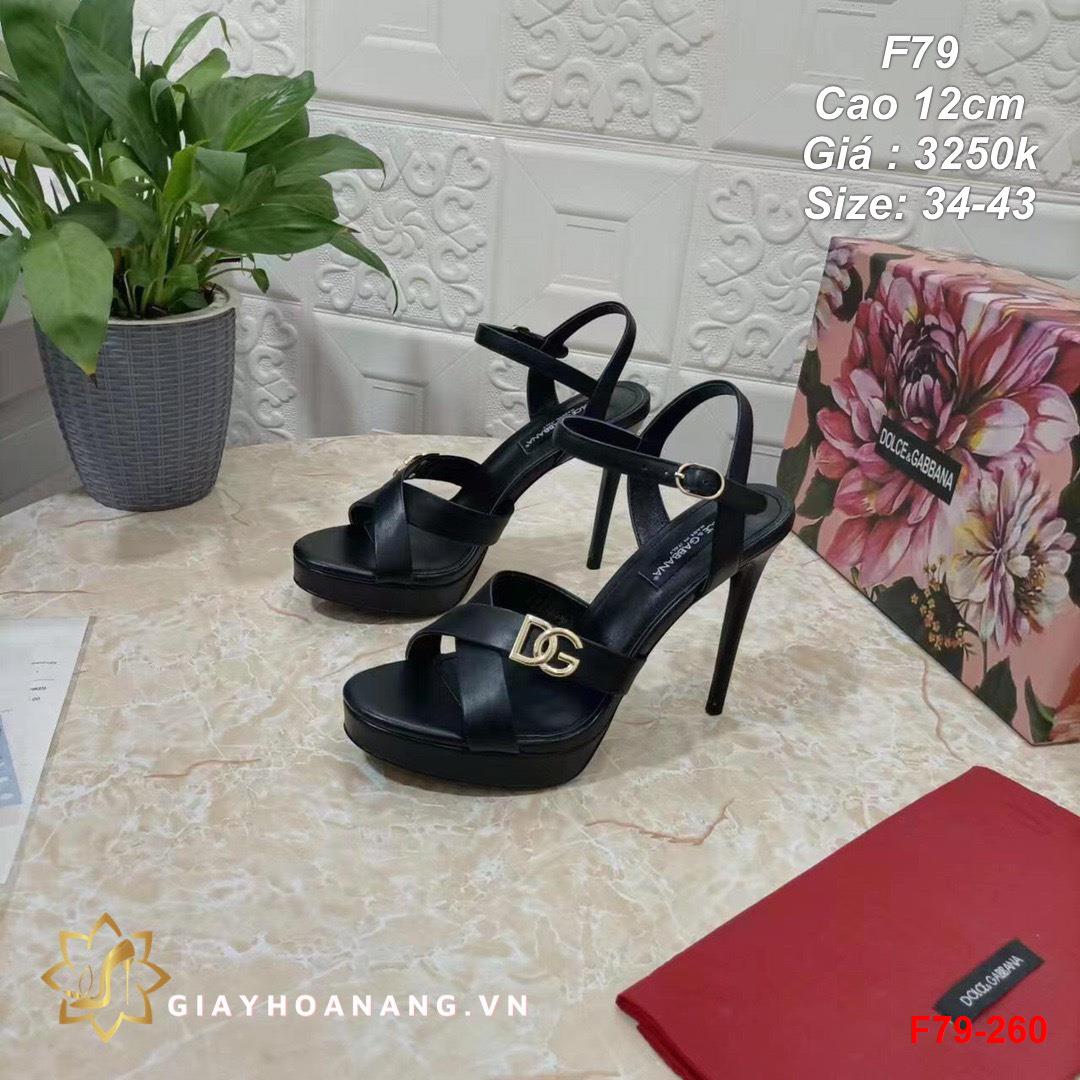 F79-260 Dolce & Gabbana sandal cao 12cm siêu cấp