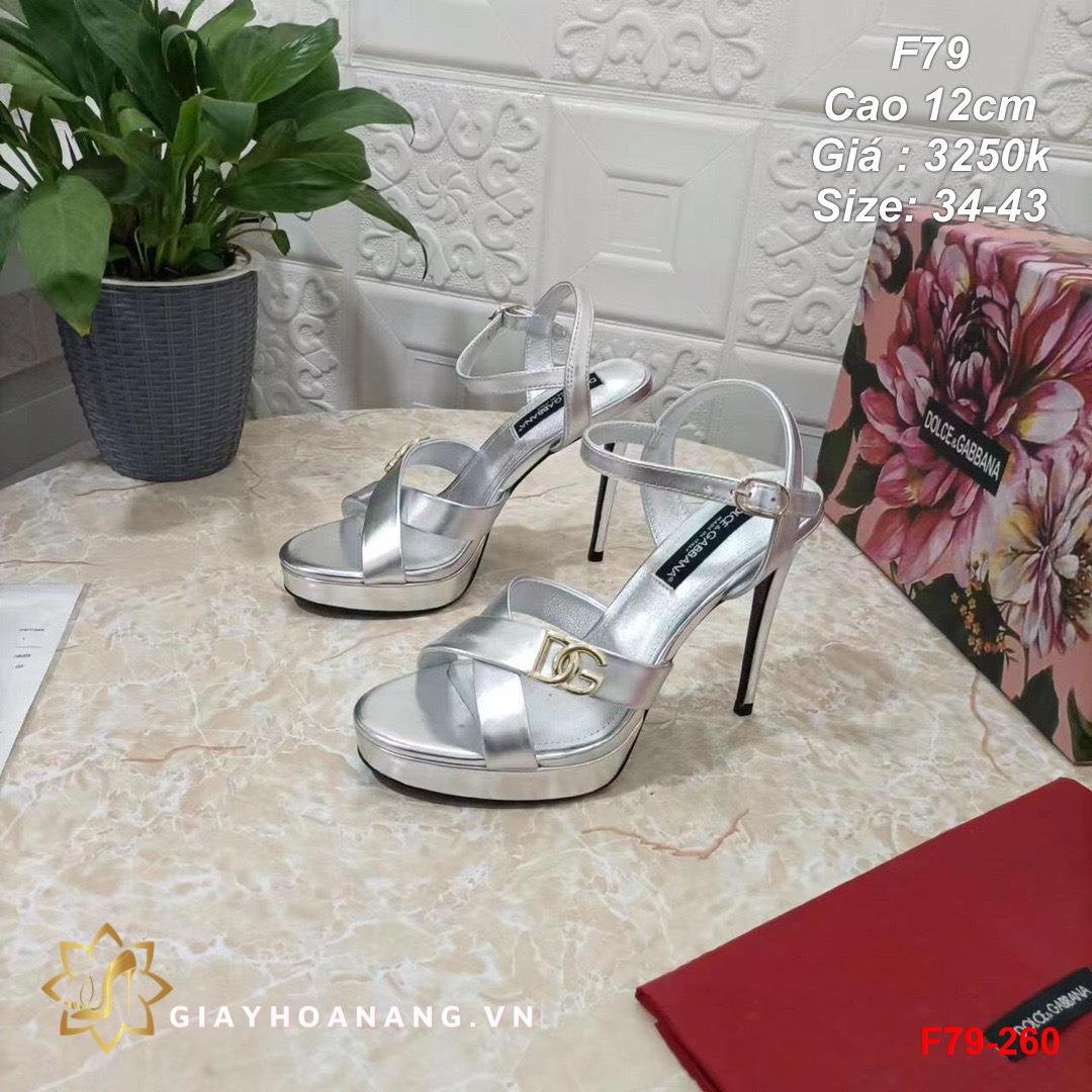 F79-260 Dolce & Gabbana sandal cao 12cm siêu cấp