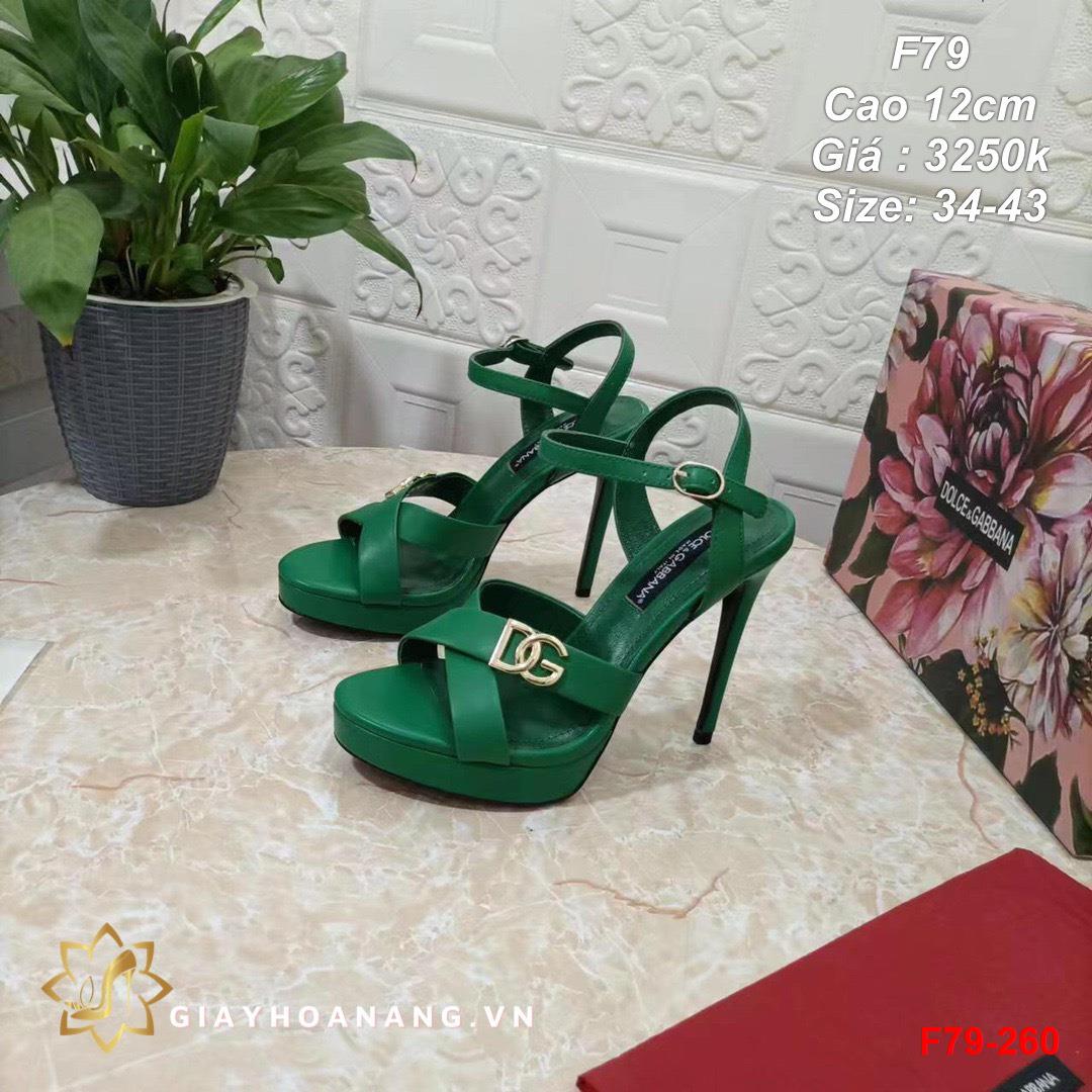 F79-260 Dolce & Gabbana sandal cao 12cm siêu cấp