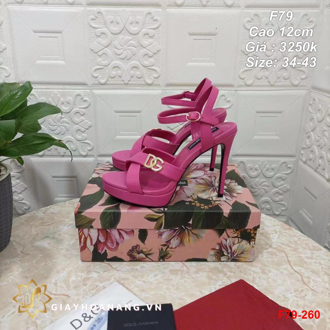 F79-260 Dolce & Gabbana sandal cao 12cm siêu cấp