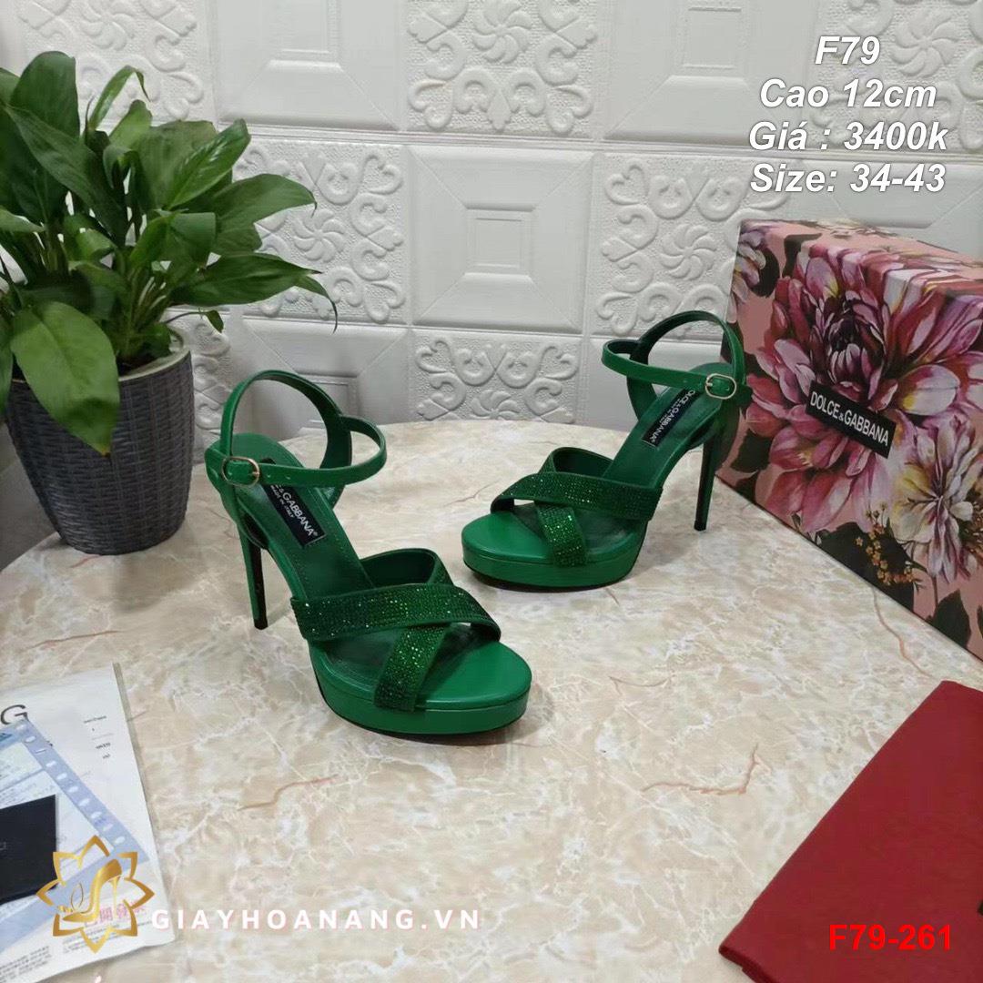 F79-261 Dolce & Gabbana sandal cao 12cm siêu cấp