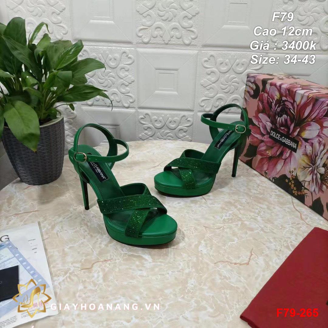 F79-265 Dolce & Gabbana sandal cao 12cm siêu cấp