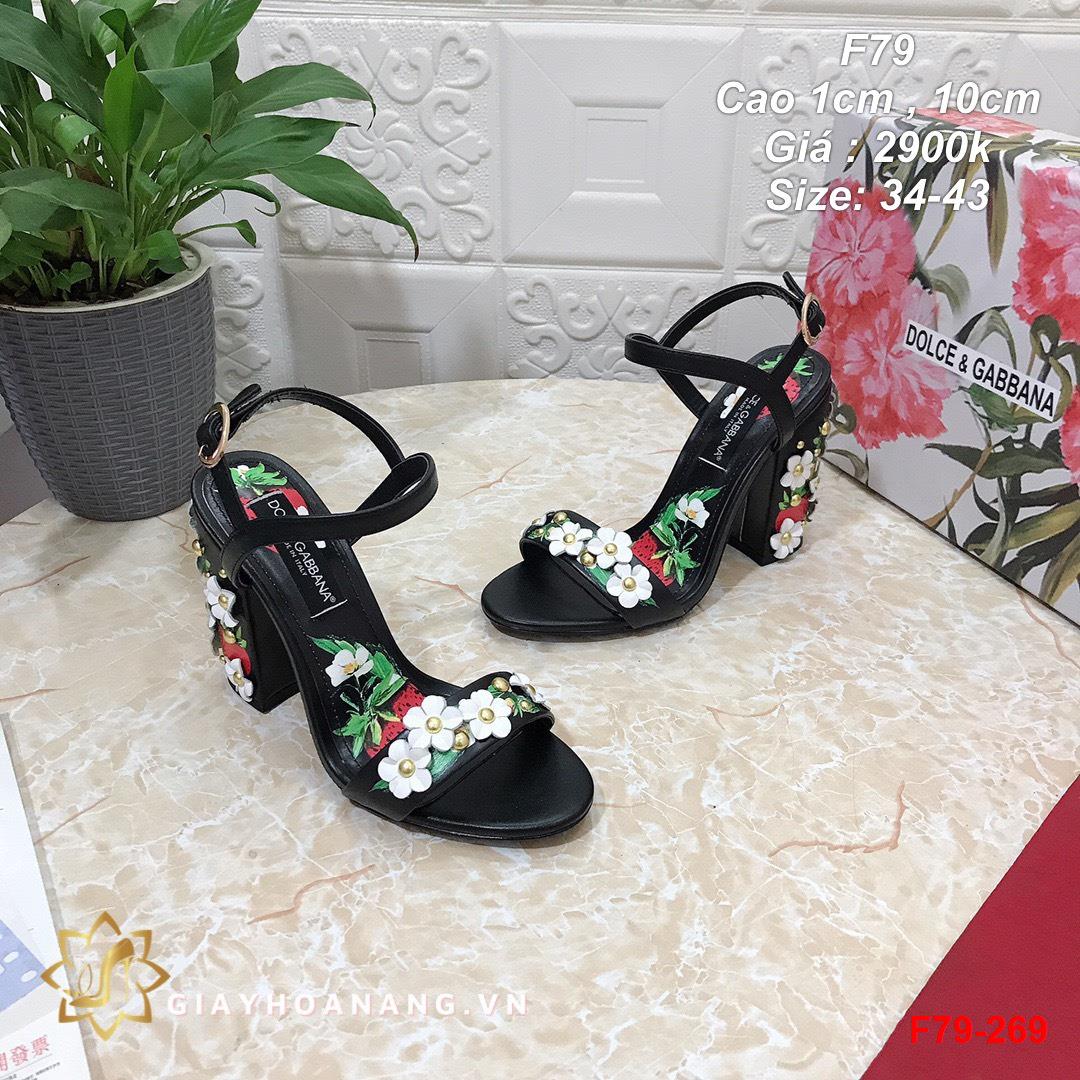 F79-269 Dolce & Gabban sandal cao 1cm , 10cm  siêu cấp