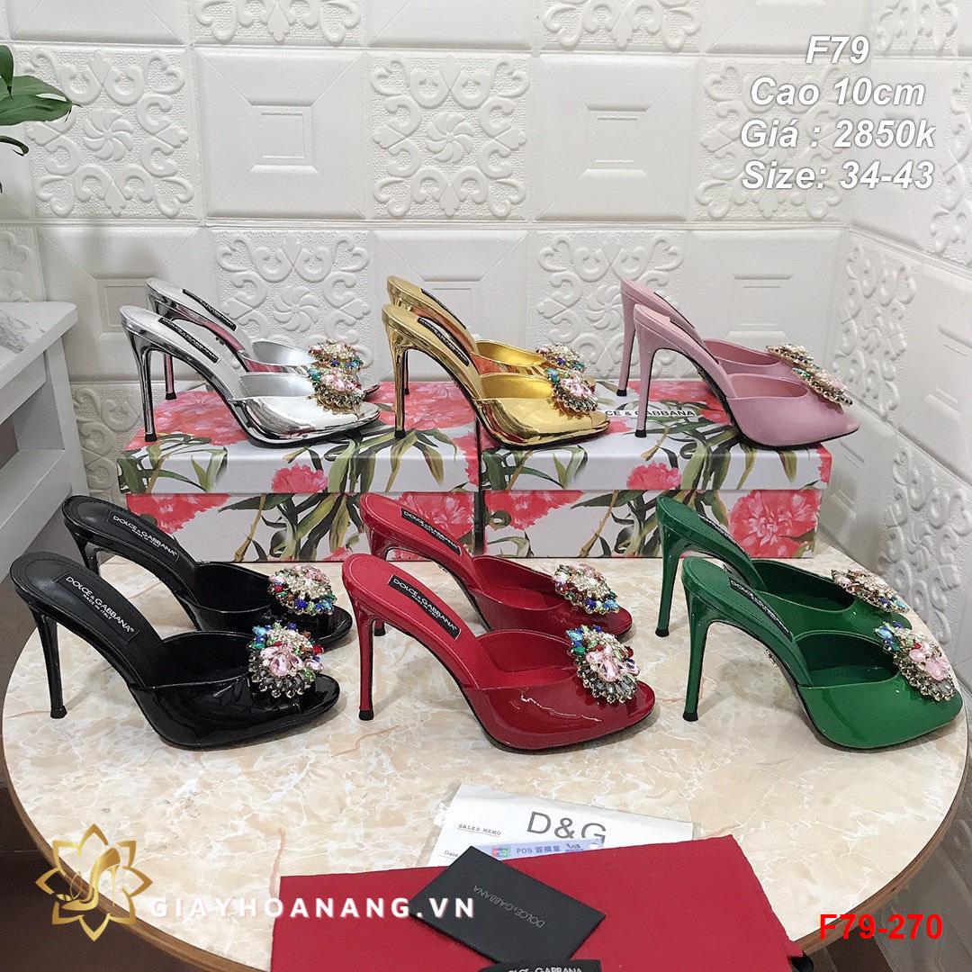 F79-270 Dolce & Gabbana sandal cao 10cm siêu cấp