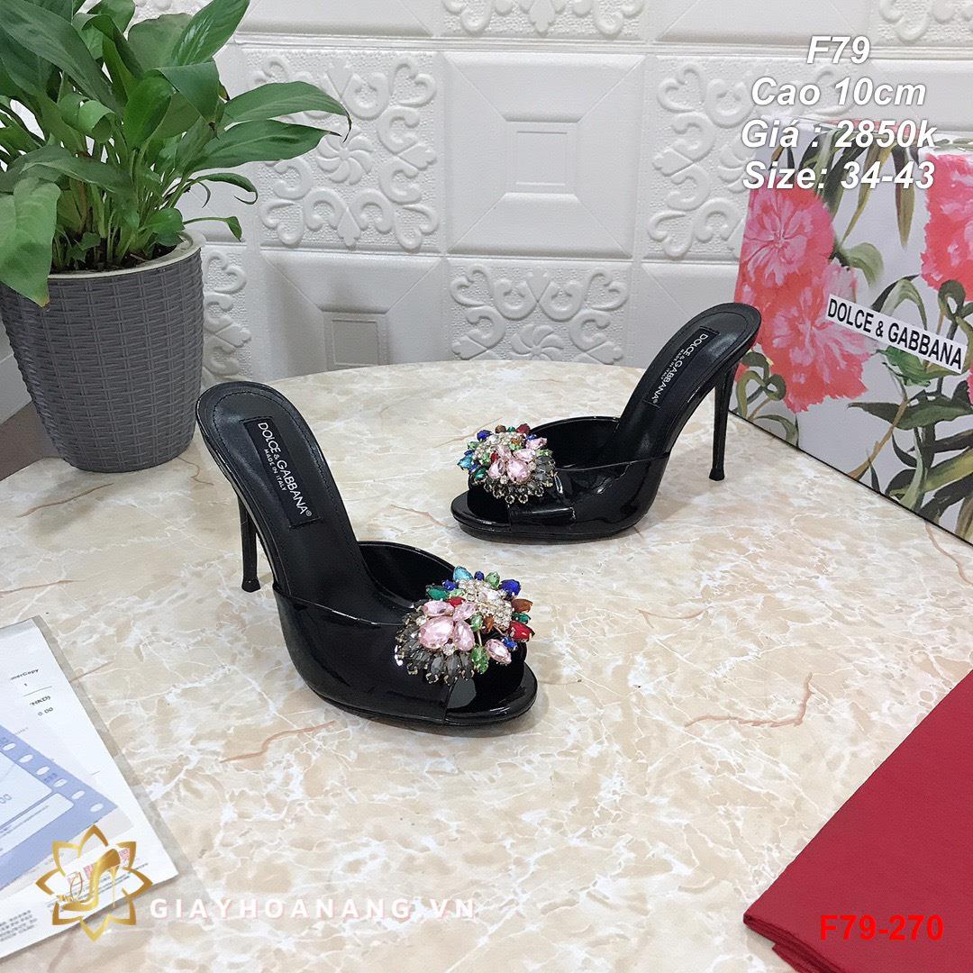 F79-270 Dolce & Gabbana sandal cao 10cm siêu cấp