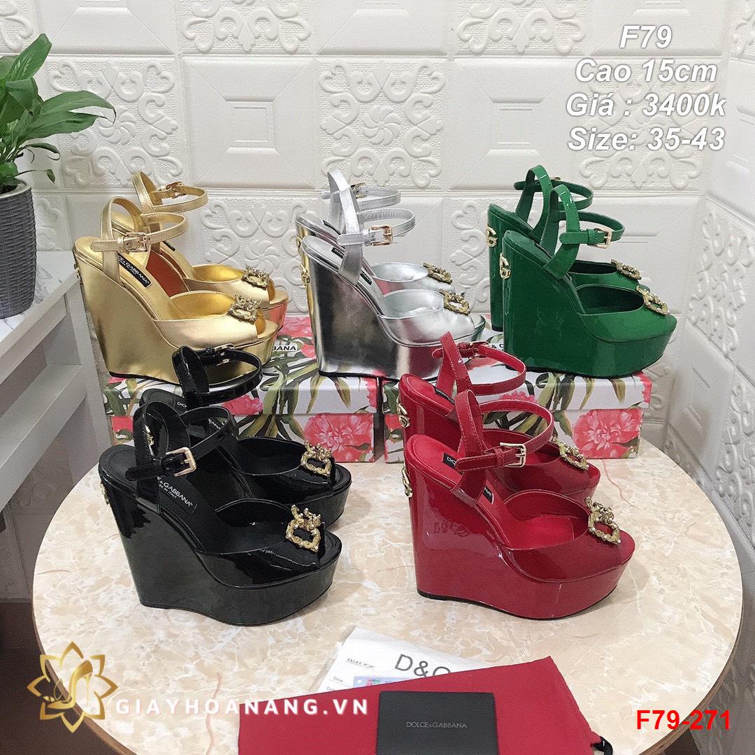 F79-271 Dolce & Gabbana sandal cao 15cm siêu cấp