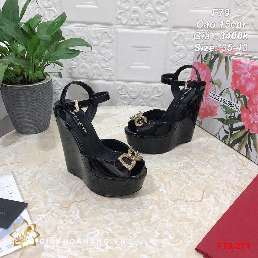 F79-271 Dolce & Gabbana sandal cao 15cm siêu cấp