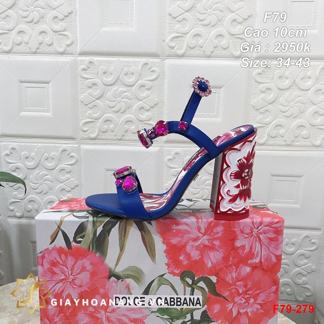 F79-279 Dolce & Gabbana sandal cao 10cm siêu cấp