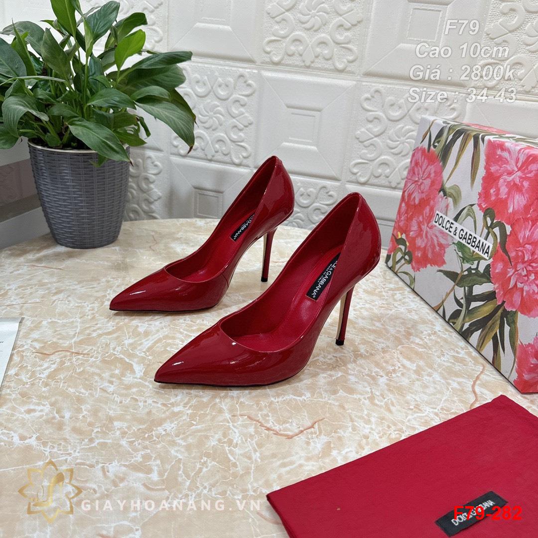 F79-282 Dolce & Gabbana giày cao 10cm siêu cấp