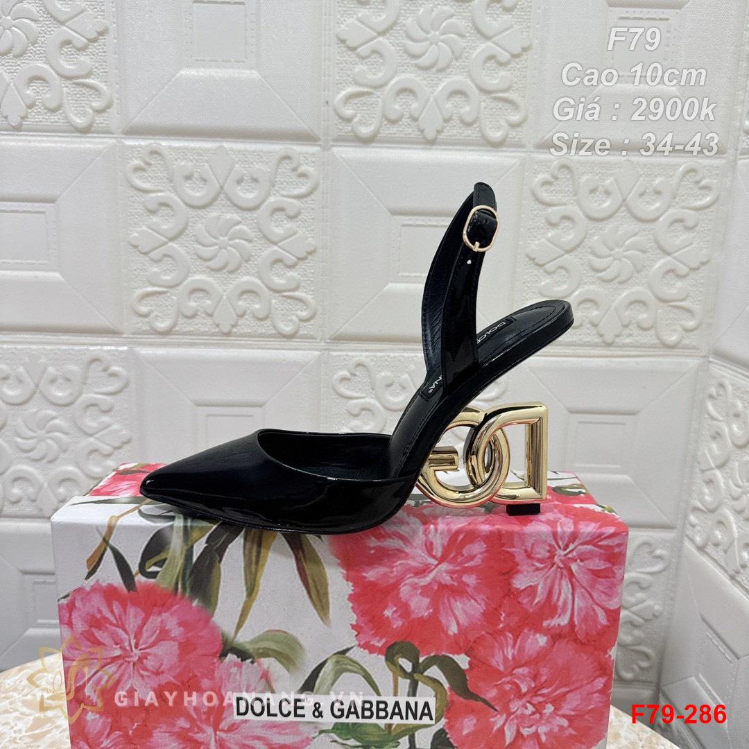 F79-286 Dolce & Gabbana sandal cao gót 10cm siêu cấp