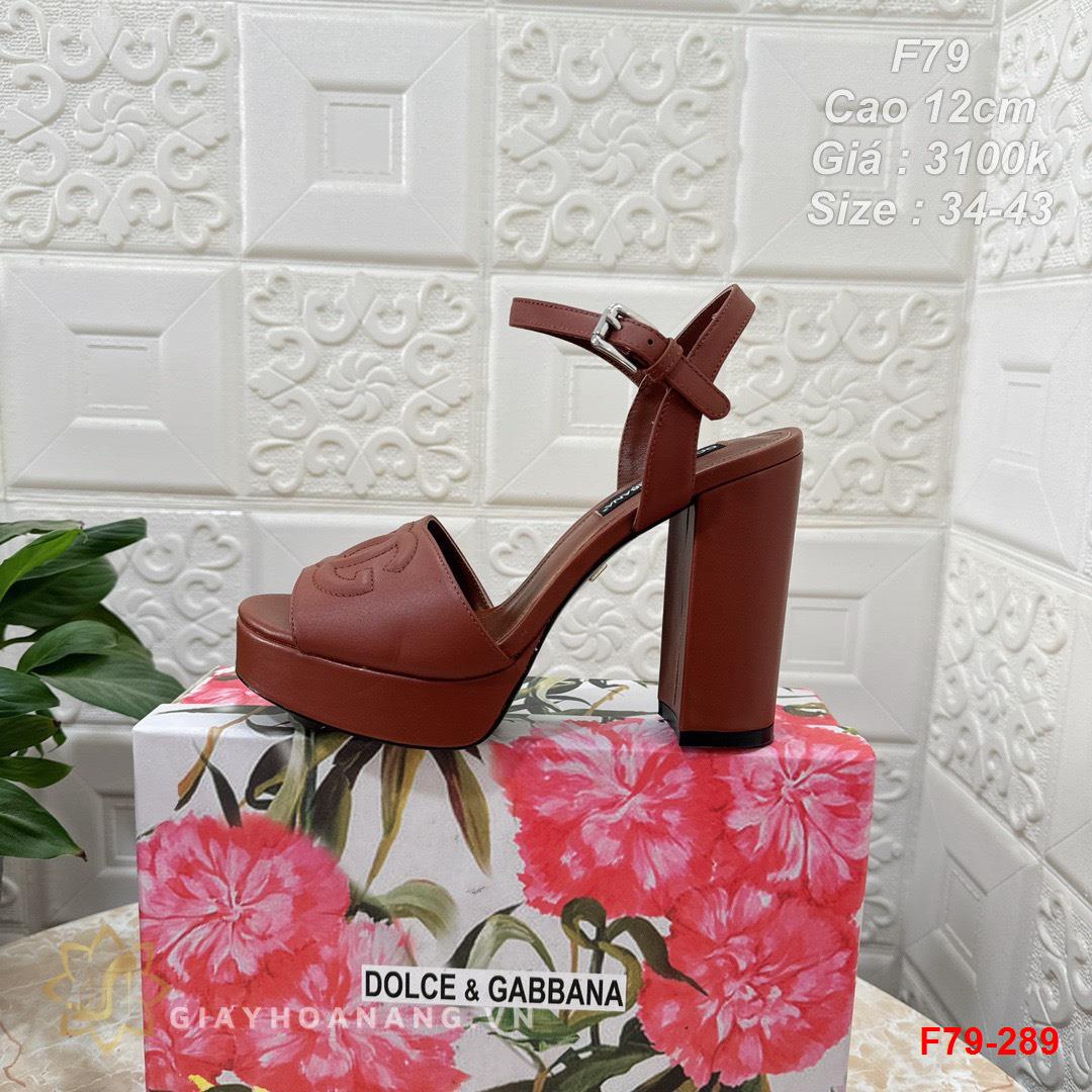 F79-289 Dolce Gabbana sandal cao 12cm siêu cấp