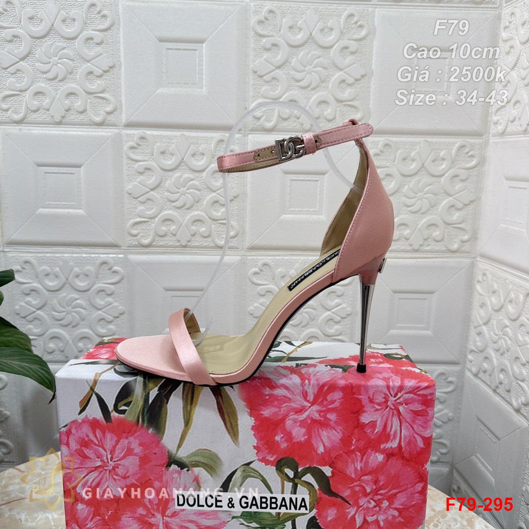 F79-295 Dolce & Gabbana sandal cao gót 10cm siêu cấp