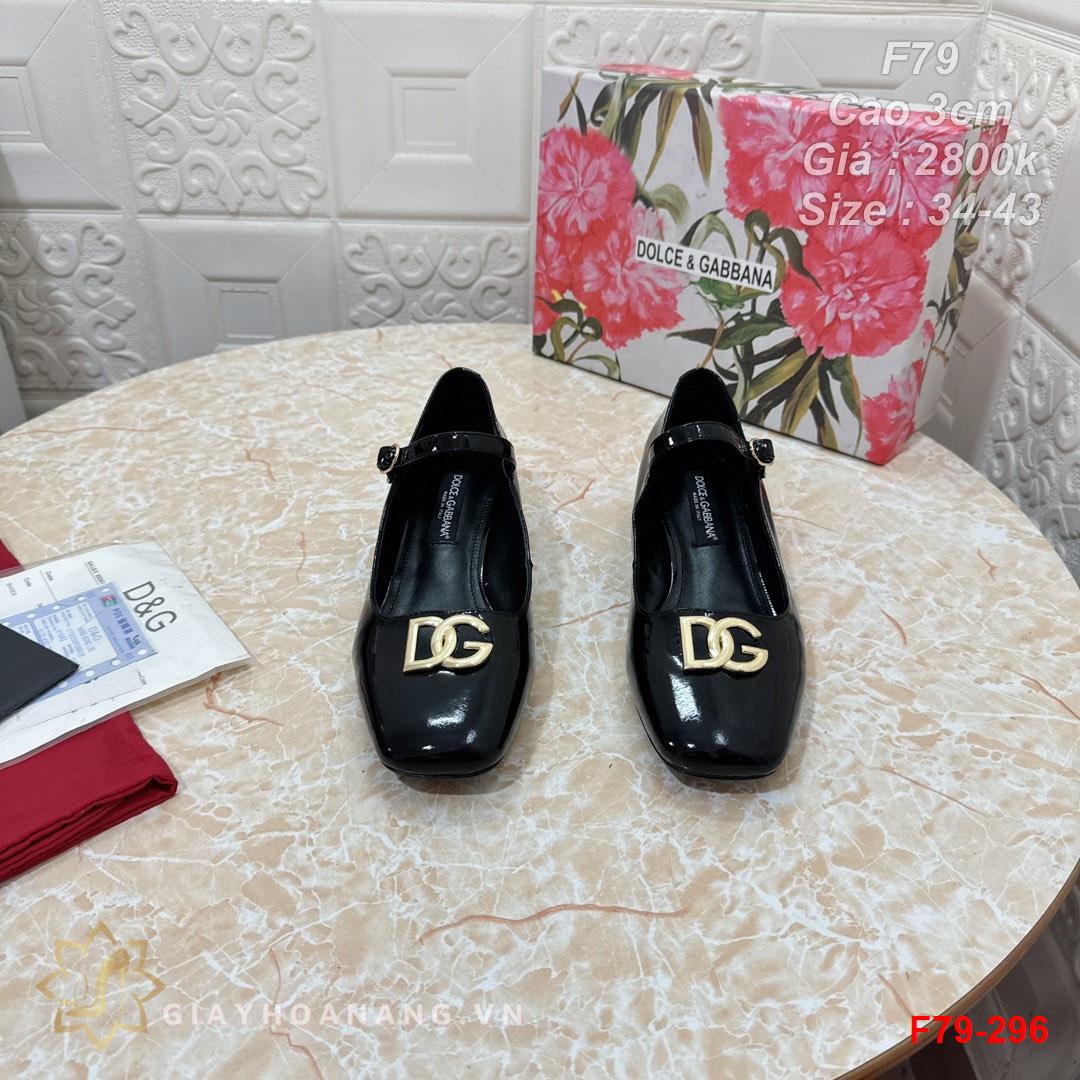 F79-296 Dolce & Gabbana giày cao gót 3cm siêu cấp