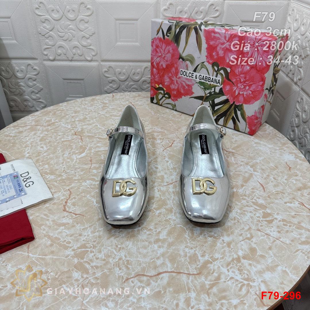 F79-296 Dolce & Gabbana giày cao gót 3cm siêu cấp