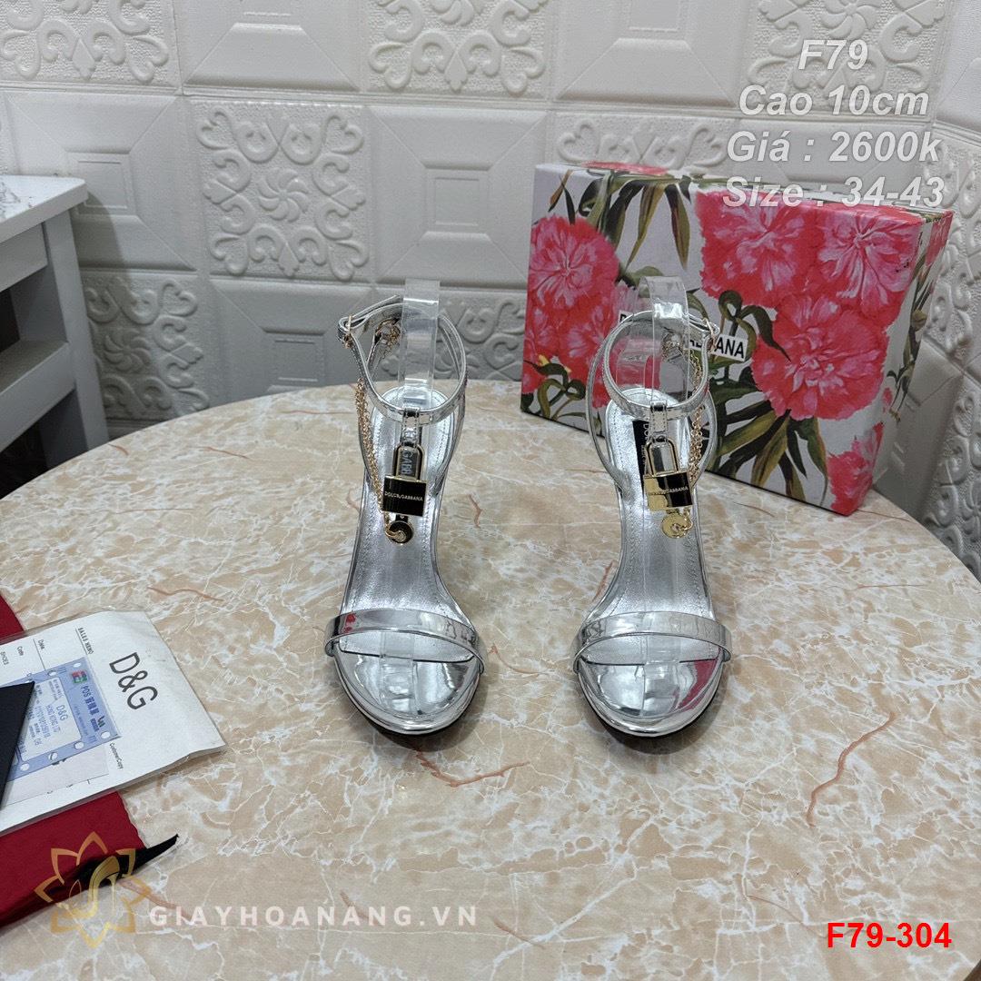 F79-304 Dolce & Gabbana sandal cao gót 10cm siêu cấp