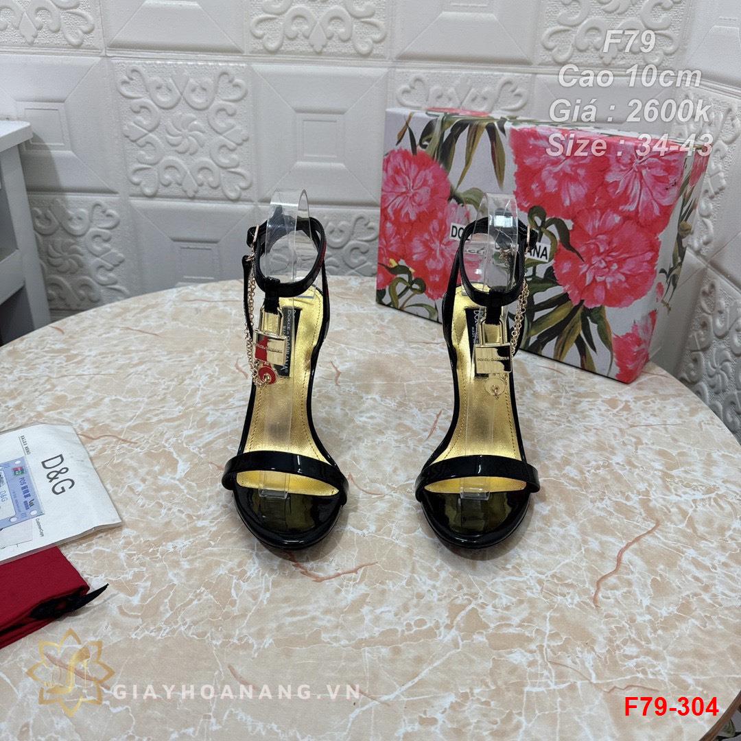 F79-304 Dolce & Gabbana sandal cao gót 10cm siêu cấp