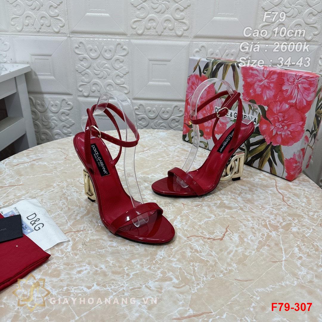 F79-307 Dolce & Gabbana sandal cao gót 10cm siêu cấp