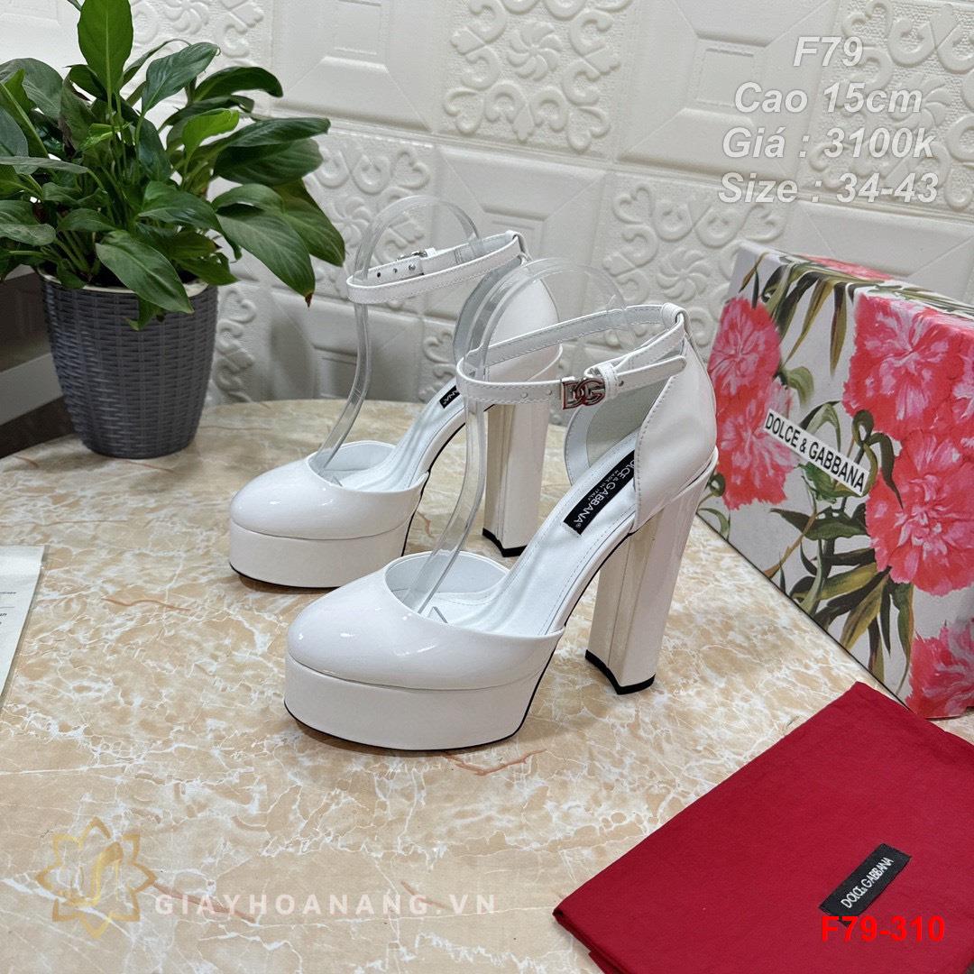 F79-310 Dolce & Gabbana sandal cao gót 15cm siêu cấp