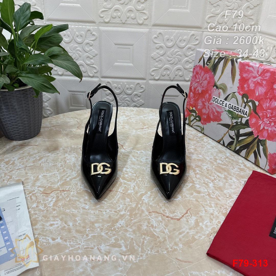 F79-313 Dolce & Gabbana sandal cao gót 10cm siêu cấp