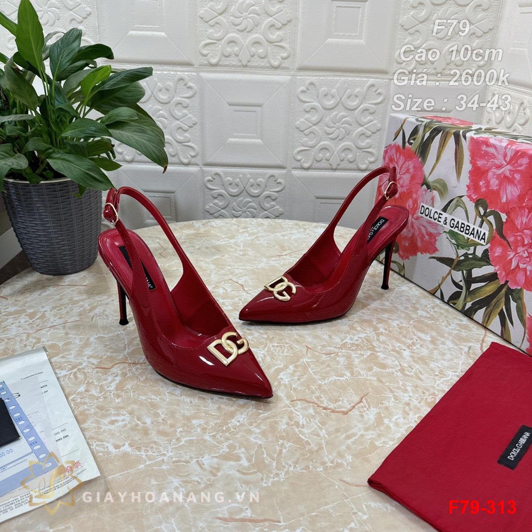 F79-313 Dolce & Gabbana sandal cao gót 10cm siêu cấp