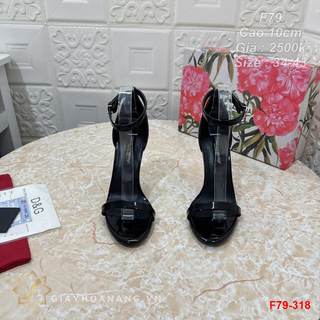 F79-318 Dolce & Gabbana sandal cao gót 10cm siêu cấp