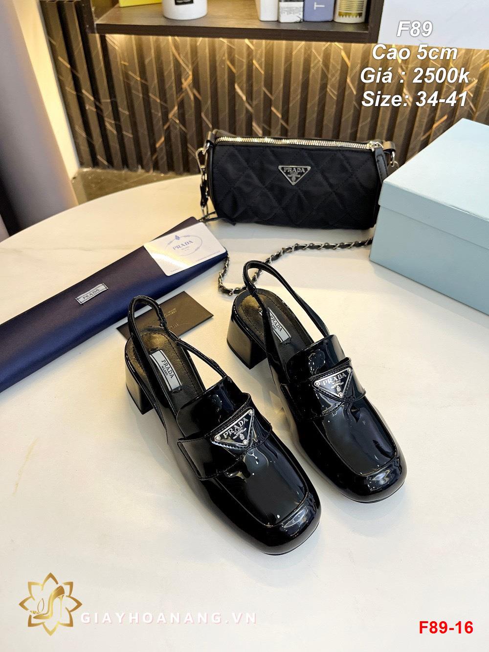 F89-16 Prada sandal cao 5cm siêu cấp