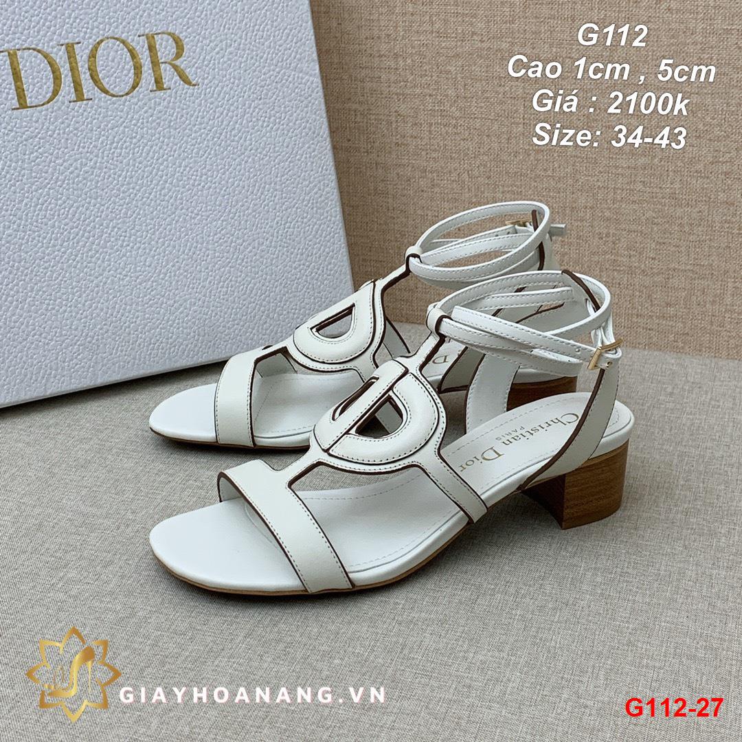 G112-27 Dior sandal cao 1cm , 5cm siêu cấp