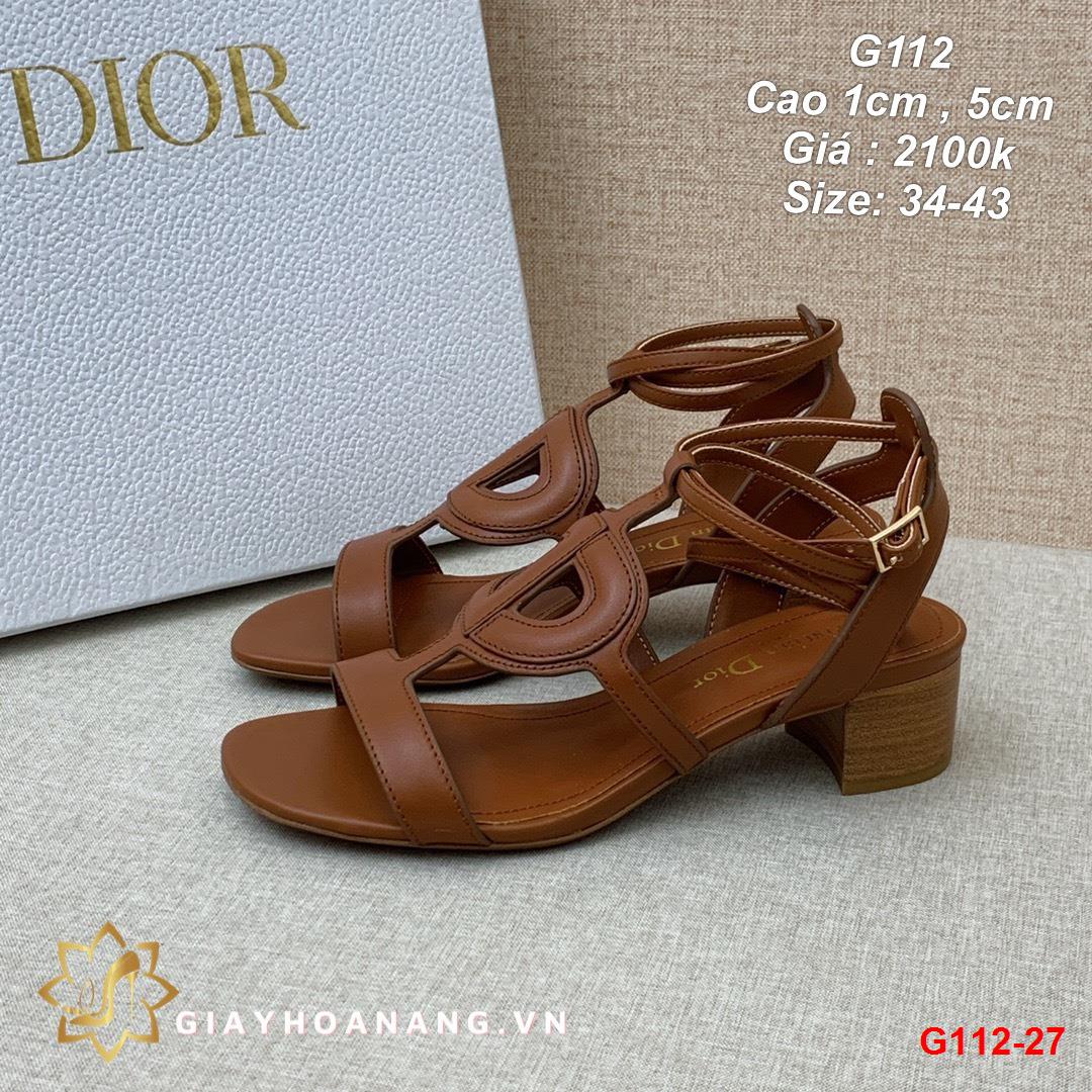 G112-27 Dior sandal cao 1cm , 5cm siêu cấp