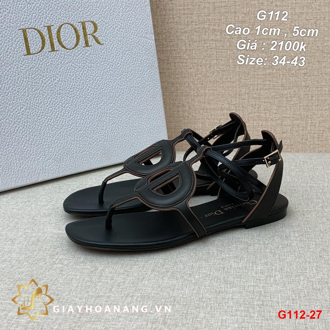 G112-27 Dior sandal cao 1cm , 5cm siêu cấp