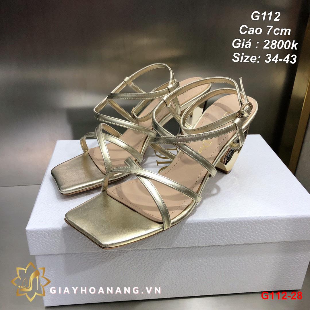G112-28 Dior sandal cao 7cm siêu cấp
