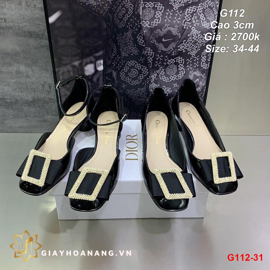 G112-31 Dior sandal cao 3cm siêu cấp