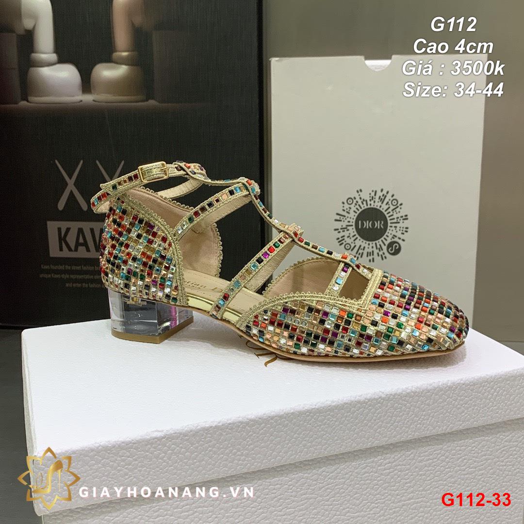 G112-33 Dior sandal cao 4cm siêu cấp