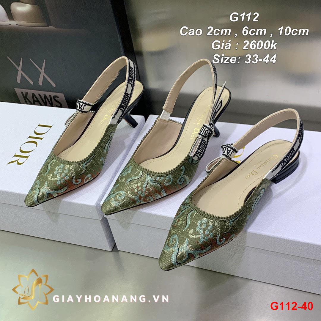 G112-40 Dior sandal cao 2cm siêu cấp