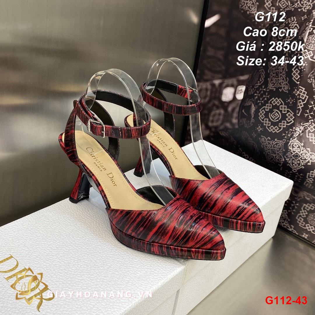 G112-43 Dior sandal cao 8cm siêu cấp