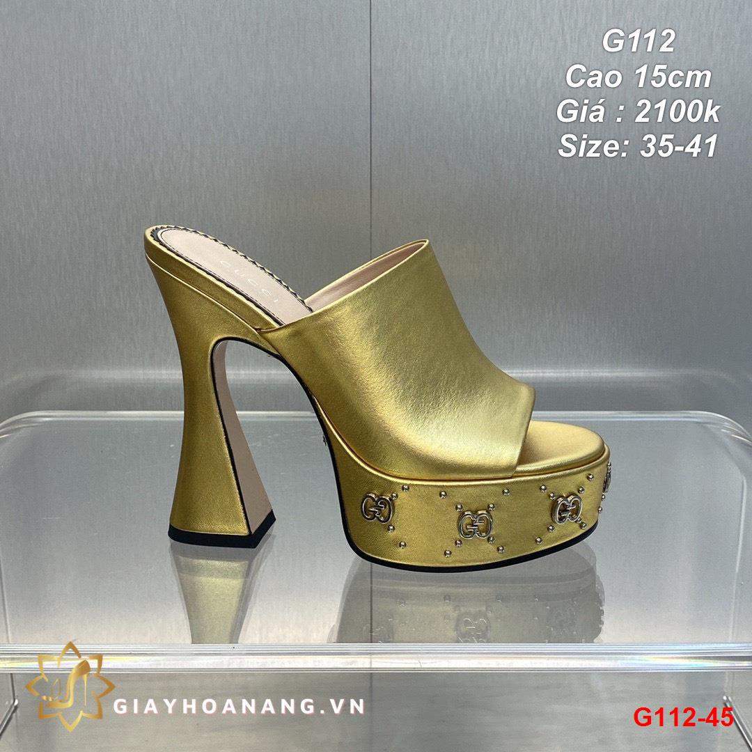 G112-45 Gucci dép cao 15cm siêu cấp