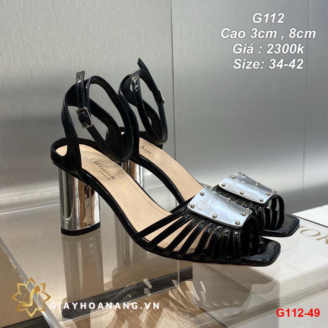 G112-49 Dior sandal cao 3cm , 8cm siêu cấp