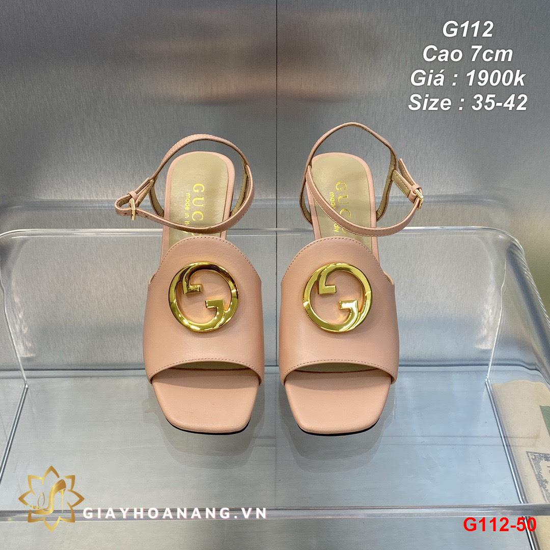 G112-50 Gucci sandal cao 7cm siêu cấp